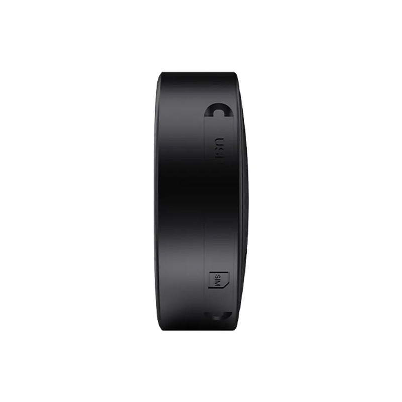Perfil del localizador GPS NatureLocate donde se ven la ranura SIM y el conector USB